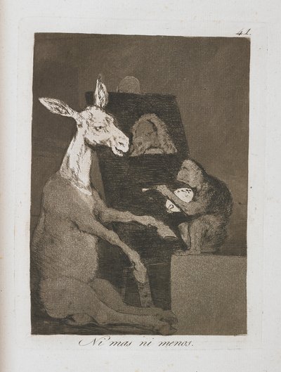 Tavola da Los Caprichos, 1797-1798 da Francisco de Goya